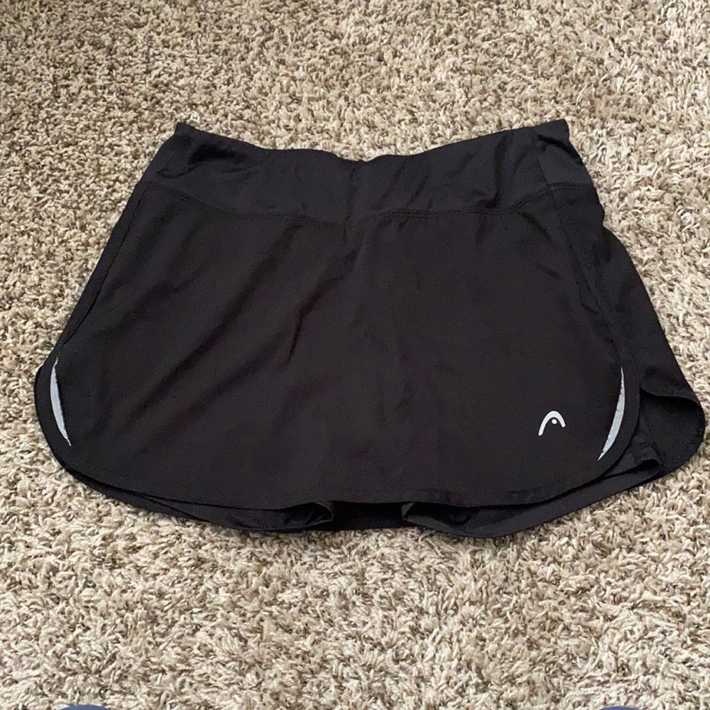 Head black tennis skirt size small
